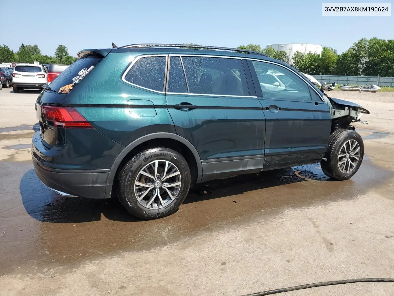 2019 Volkswagen Tiguan Se VIN: 3VV2B7AX8KM190624 Lot: 62933085