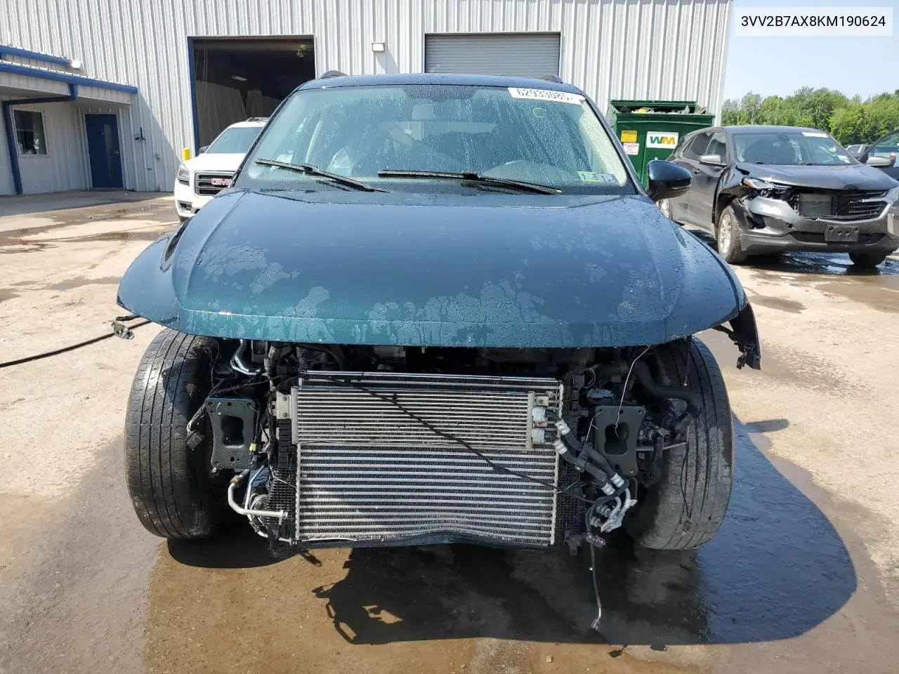 2019 Volkswagen Tiguan Se VIN: 3VV2B7AX8KM190624 Lot: 62933085
