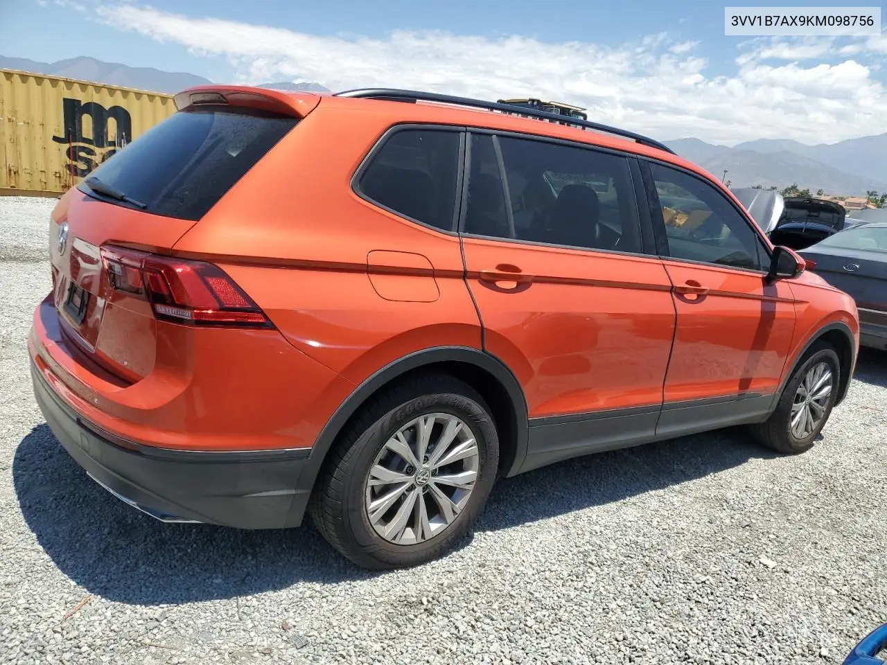 2019 Volkswagen Tiguan S VIN: 3VV1B7AX9KM098756 Lot: 63126755