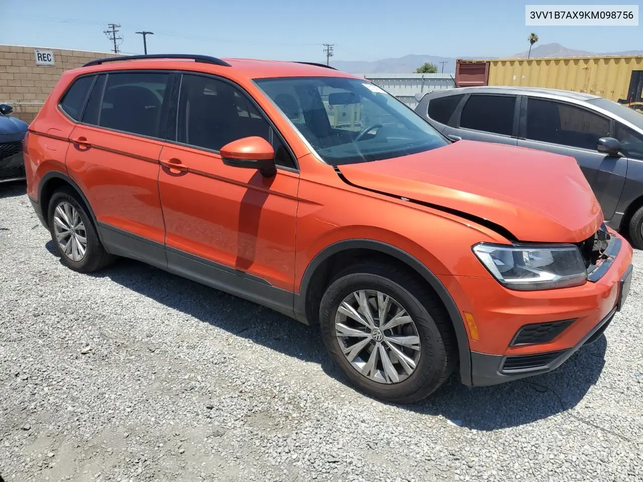 2019 Volkswagen Tiguan S VIN: 3VV1B7AX9KM098756 Lot: 63126755