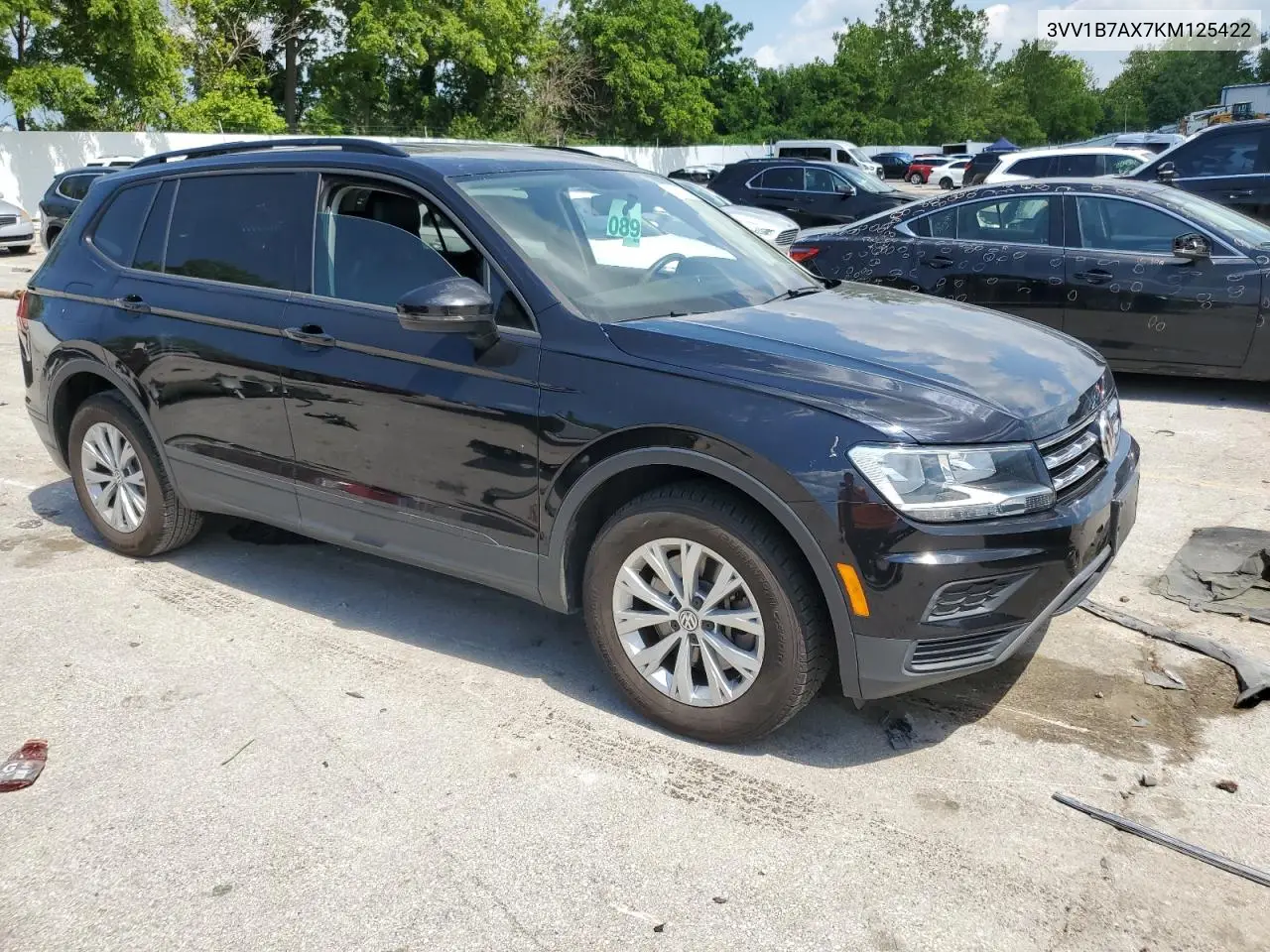 2019 Volkswagen Tiguan S VIN: 3VV1B7AX7KM125422 Lot: 63147355
