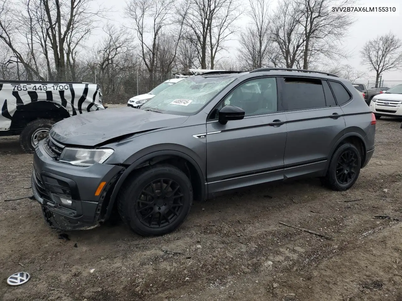 2020 Volkswagen Tiguan Se VIN: 3VV2B7AX6LM155310 Lot: 44859745
