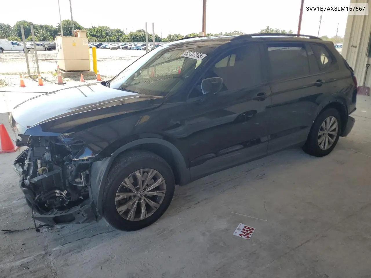 2020 Volkswagen Tiguan S VIN: 3VV1B7AX8LM157667 Lot: 56722935