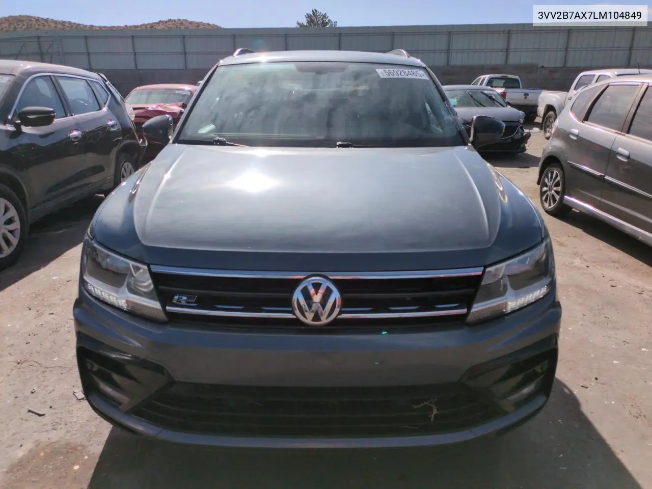 2020 Volkswagen Tiguan Se VIN: 3VV2B7AX7LM104849 Lot: 56928485