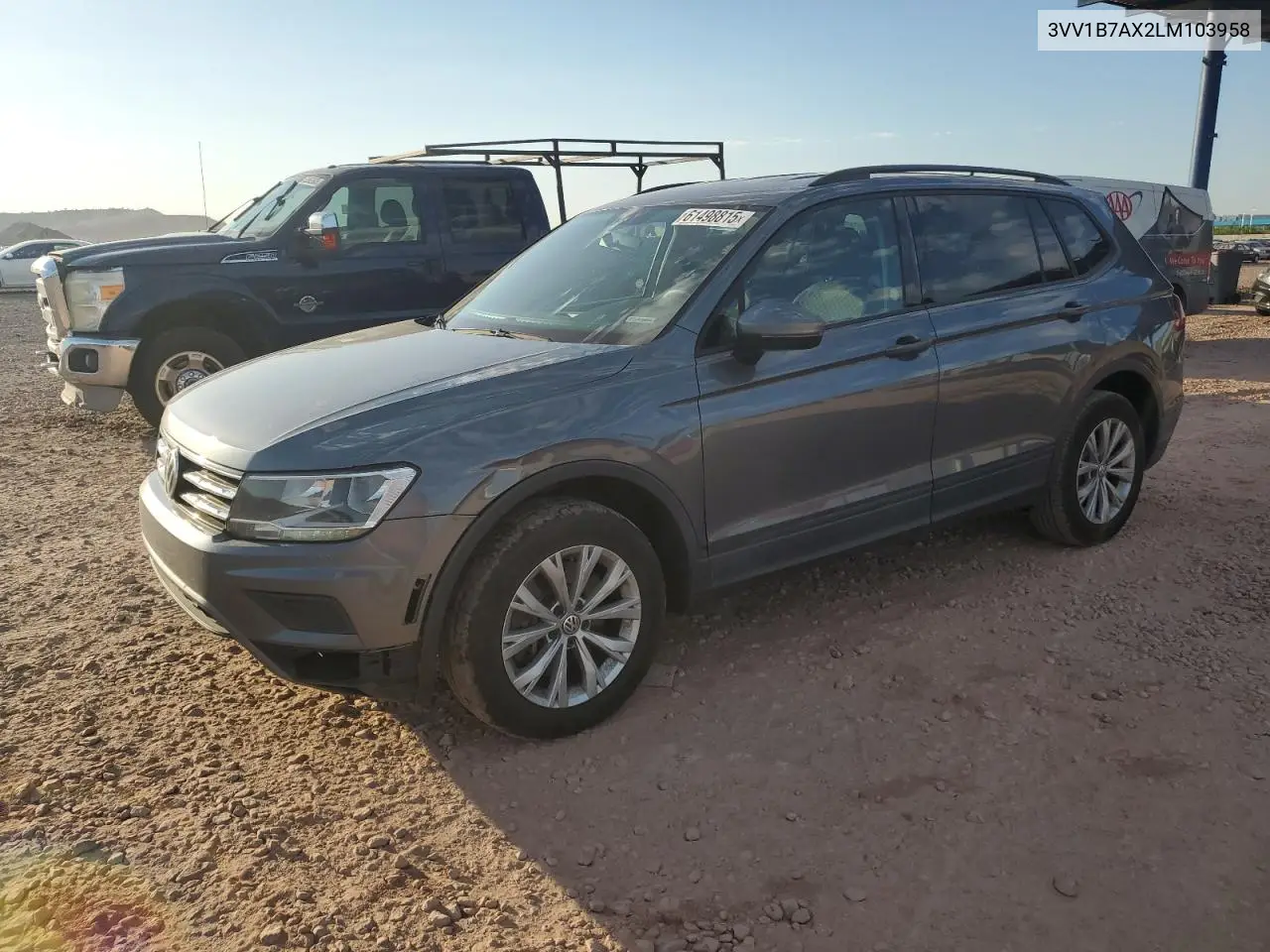 2020 Volkswagen Tiguan S VIN: 3VV1B7AX2LM103958 Lot: 61498815