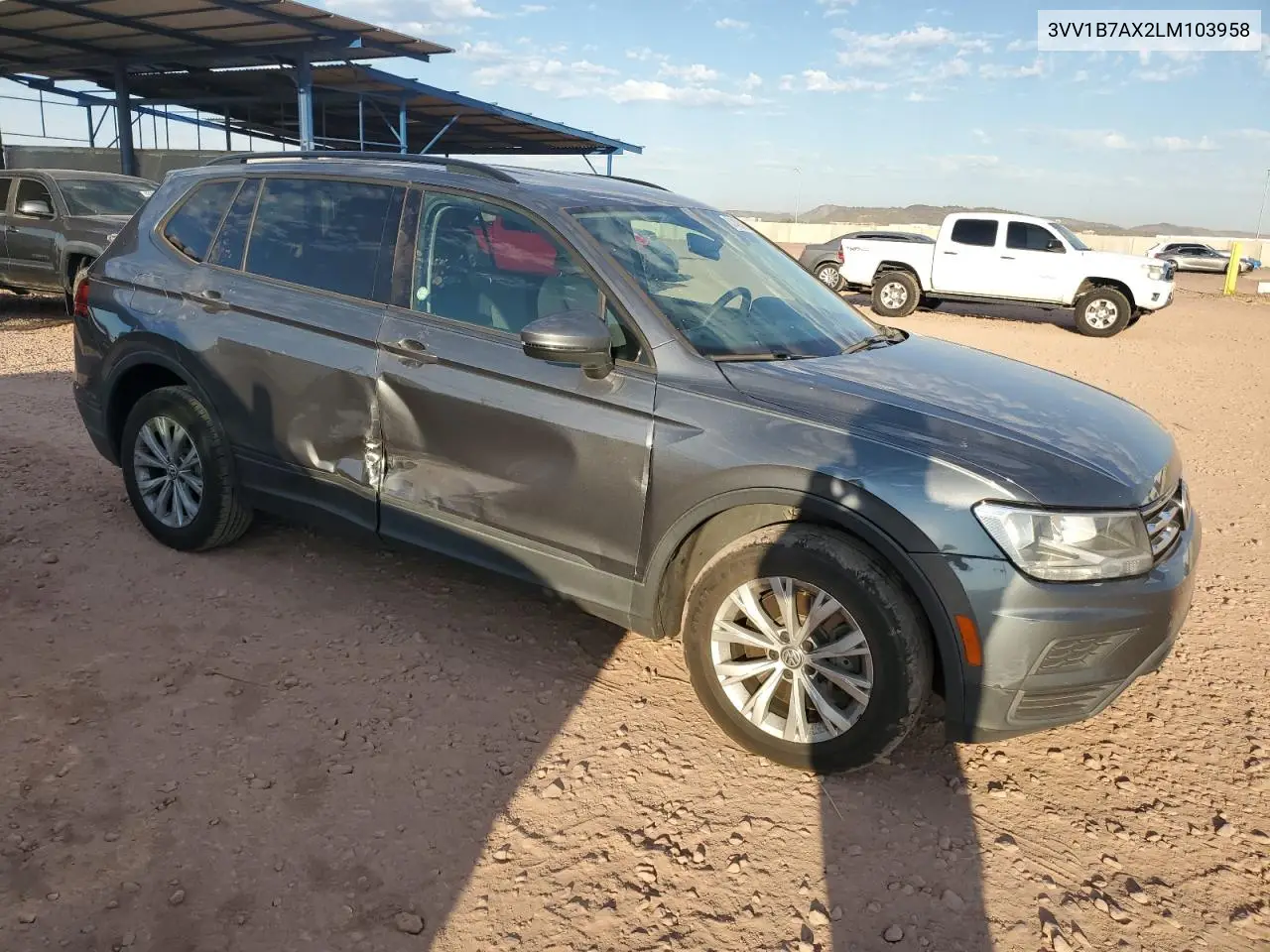 2020 Volkswagen Tiguan S VIN: 3VV1B7AX2LM103958 Lot: 61498815