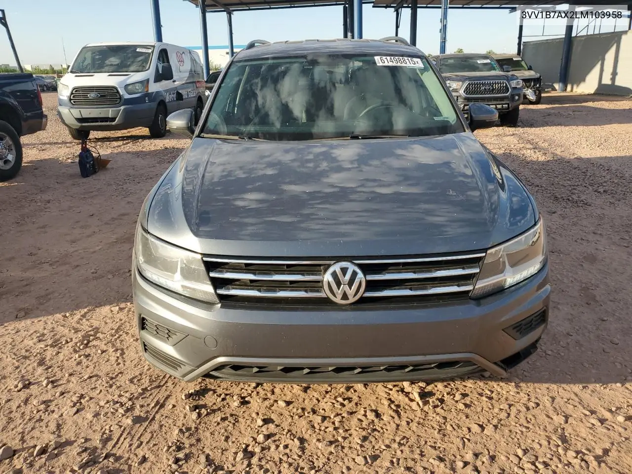 2020 Volkswagen Tiguan S VIN: 3VV1B7AX2LM103958 Lot: 61498815