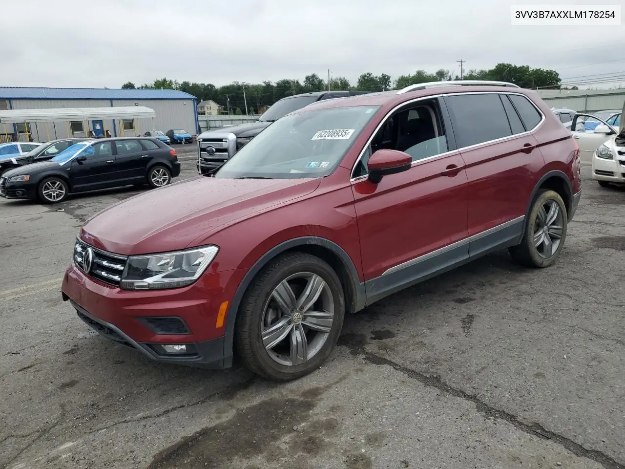 2020 Volkswagen Tiguan Se VIN: 3VV3B7AXXLM178254 Lot: 62208935