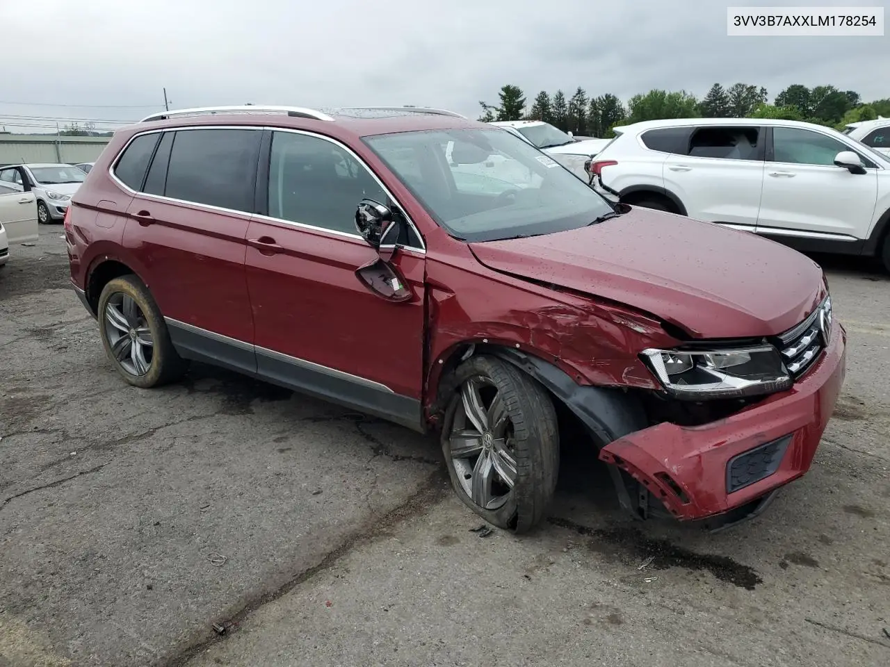 2020 Volkswagen Tiguan Se VIN: 3VV3B7AXXLM178254 Lot: 62208935