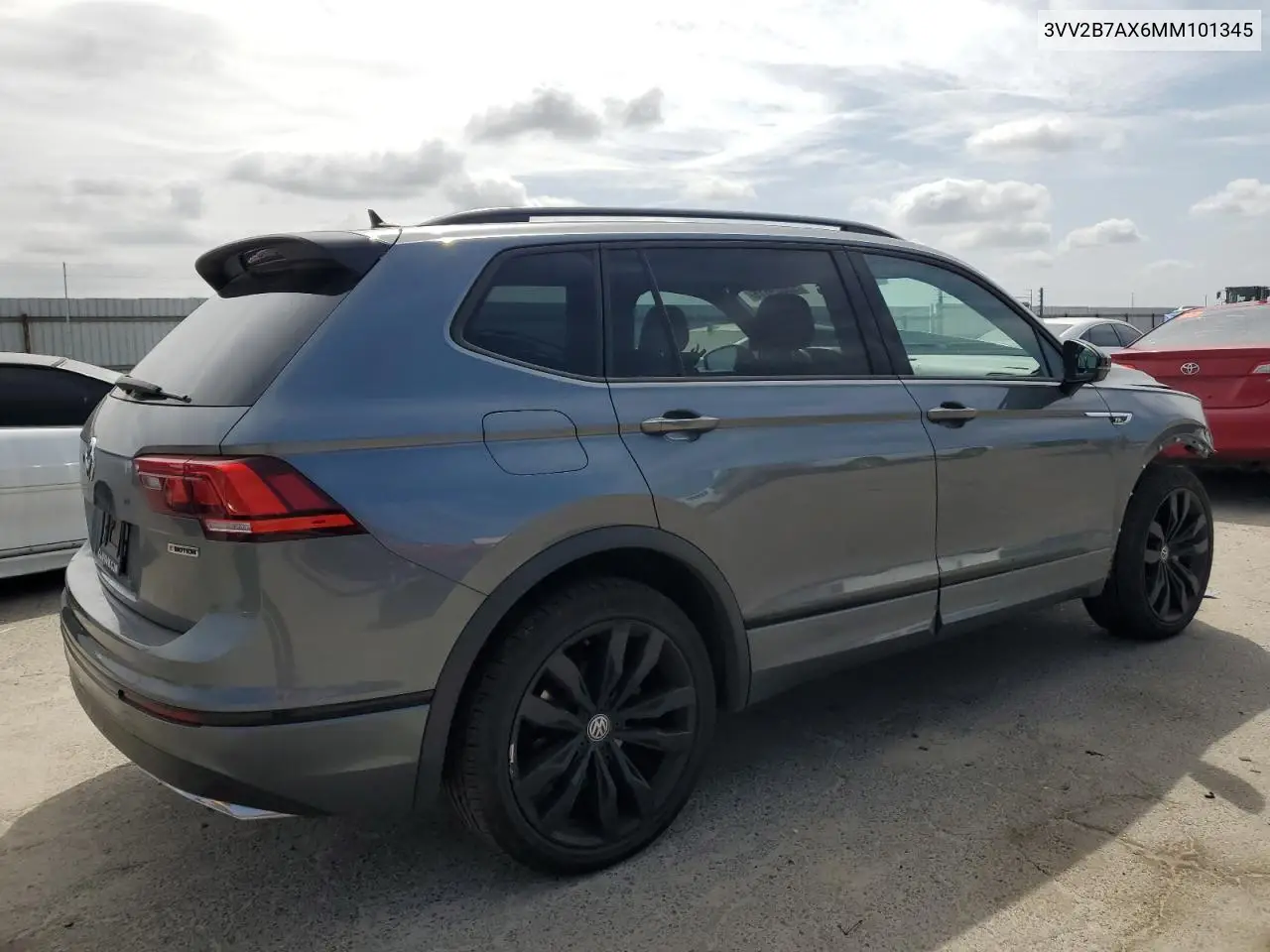 2021 Volkswagen Tiguan Se VIN: 3VV2B7AX6MM101345 Lot: 53089615