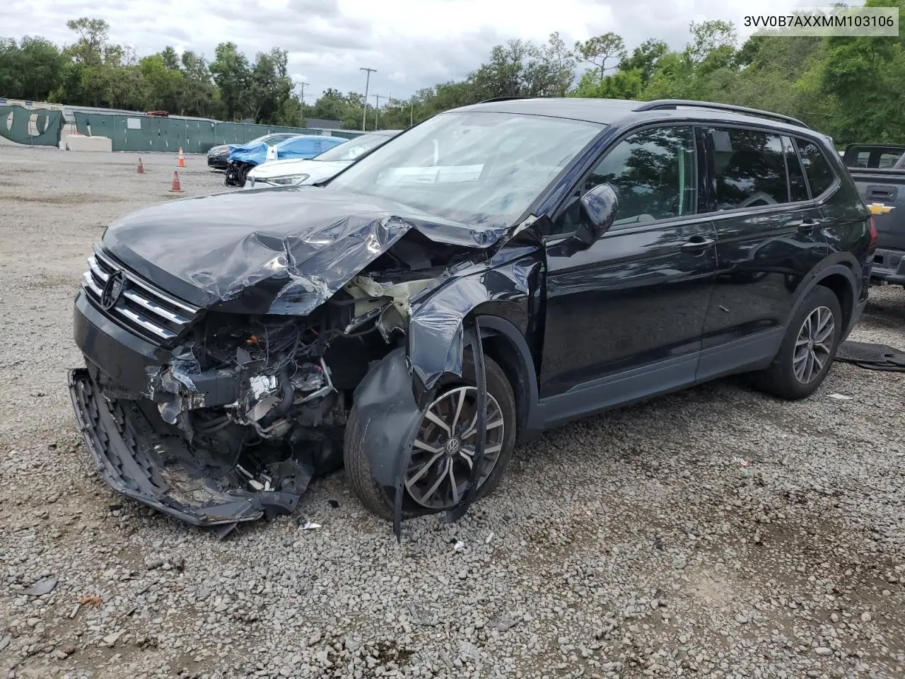 2021 Volkswagen Tiguan S VIN: 3VV0B7AXXMM103106 Lot: 56931555