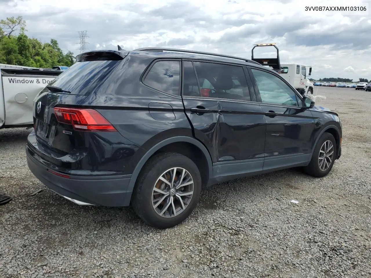 2021 Volkswagen Tiguan S VIN: 3VV0B7AXXMM103106 Lot: 56931555