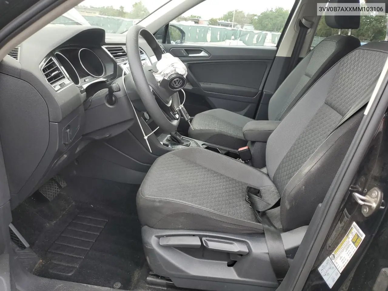 2021 Volkswagen Tiguan S VIN: 3VV0B7AXXMM103106 Lot: 56931555