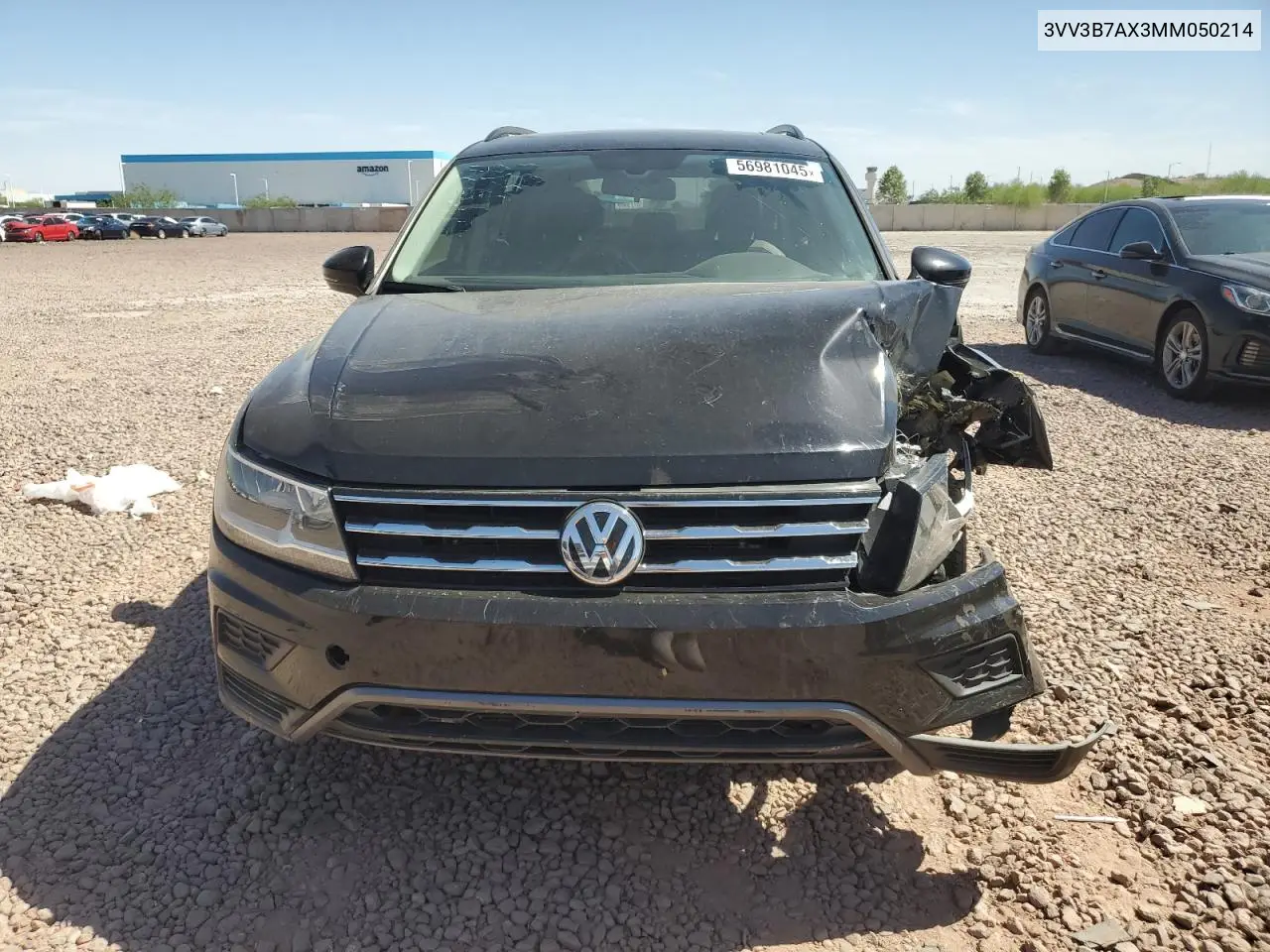 2021 Volkswagen Tiguan Se VIN: 3VV3B7AX3MM050214 Lot: 56981045