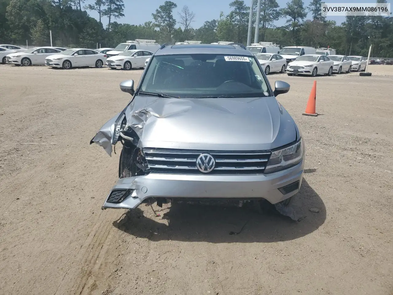 2021 Volkswagen Tiguan Se VIN: 3VV3B7AX9MM086196 Lot: 56989655