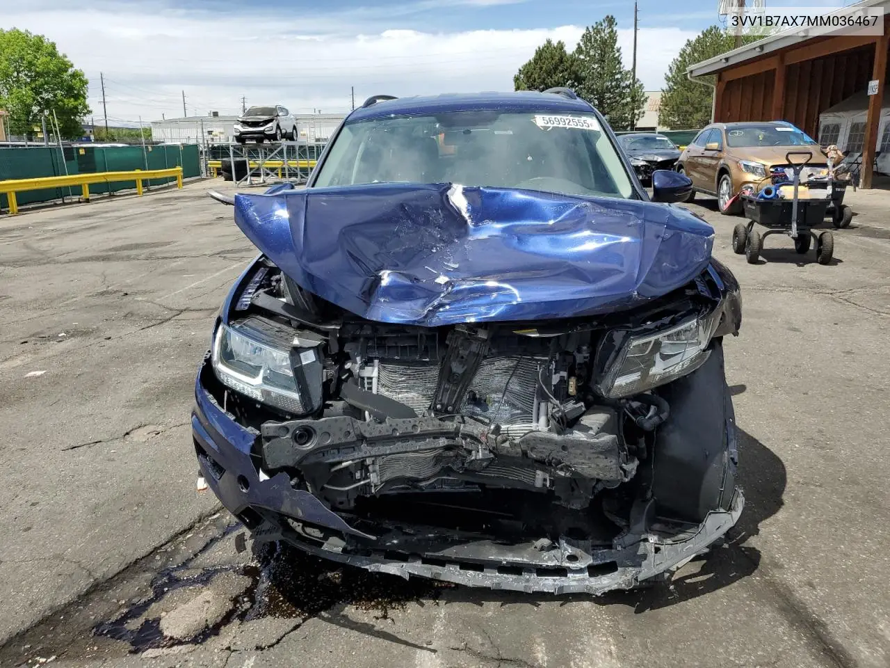 2021 Volkswagen Tiguan S VIN: 3VV1B7AX7MM036467 Lot: 56992555