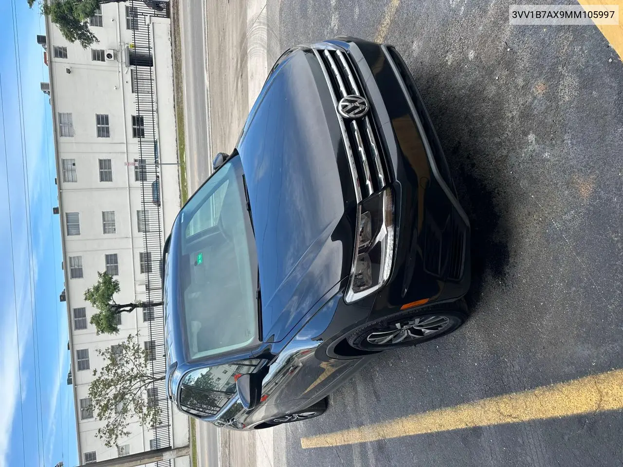 2021 Volkswagen Tiguan S VIN: 3VV1B7AX9MM105997 Lot: 57079115