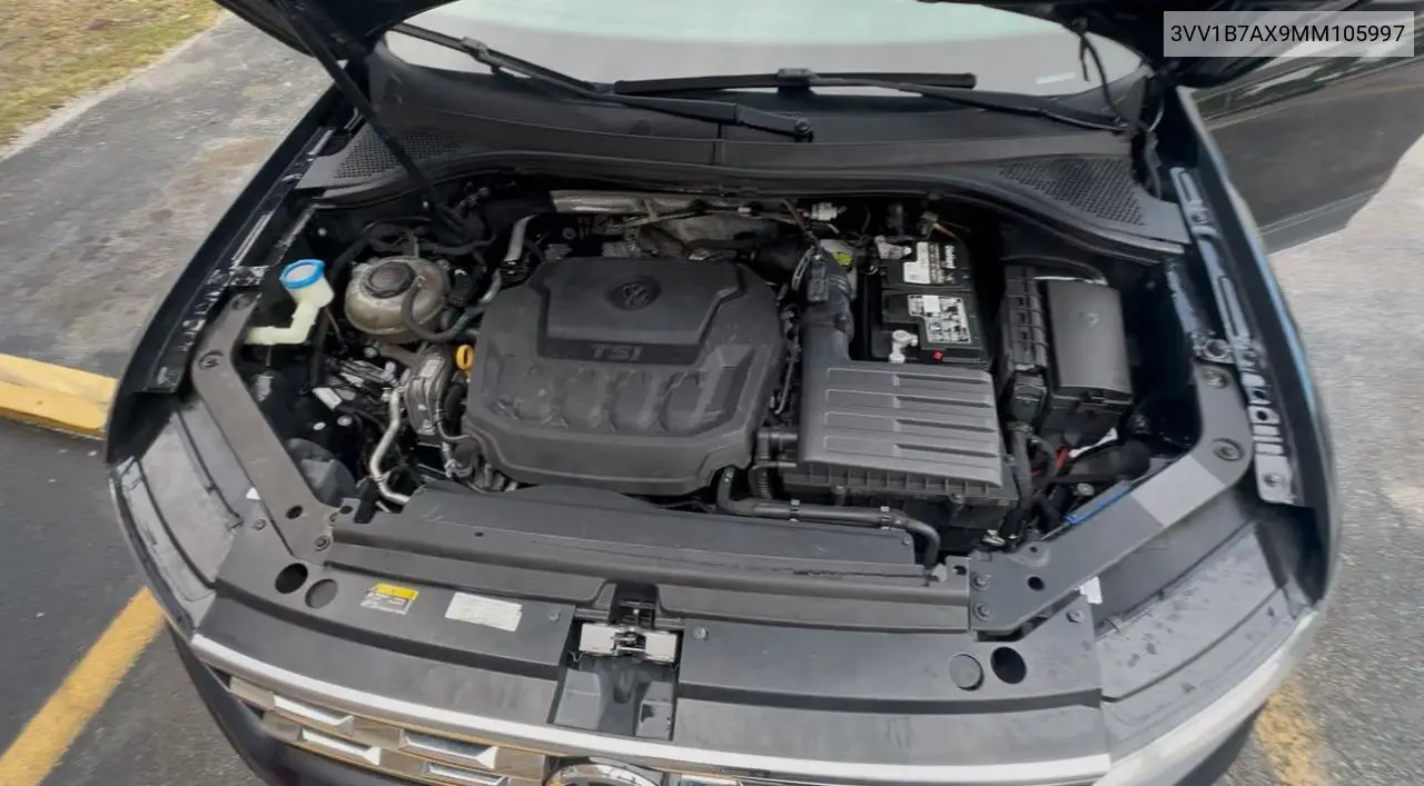 2021 Volkswagen Tiguan S VIN: 3VV1B7AX9MM105997 Lot: 57079115