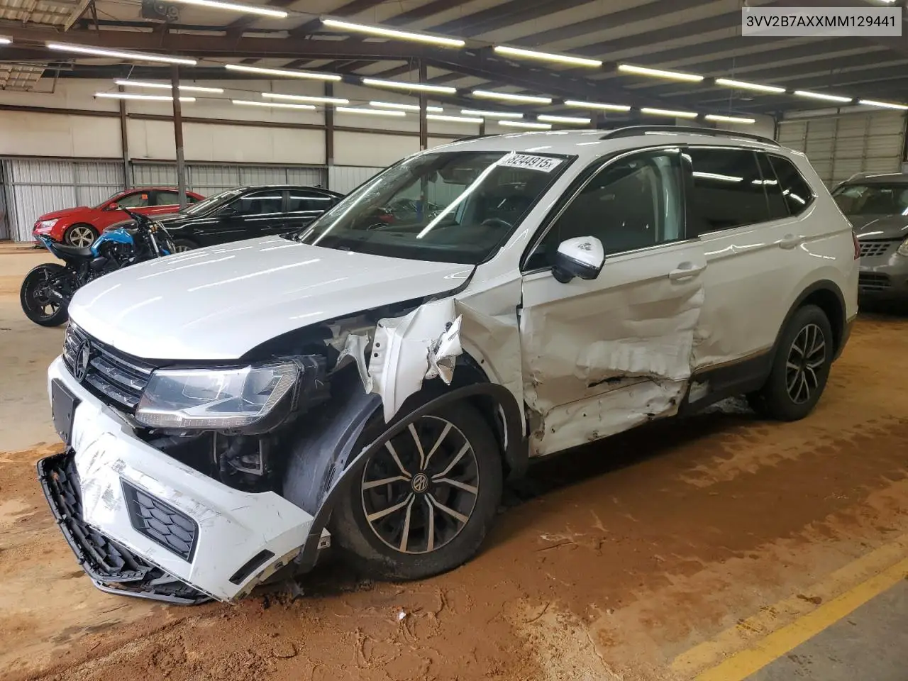 2021 Volkswagen Tiguan Se VIN: 3VV2B7AXXMM129441 Lot: 58244915