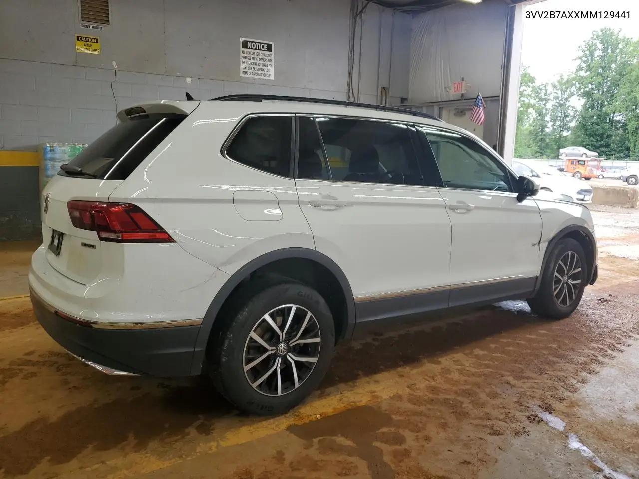 2021 Volkswagen Tiguan Se VIN: 3VV2B7AXXMM129441 Lot: 58244915