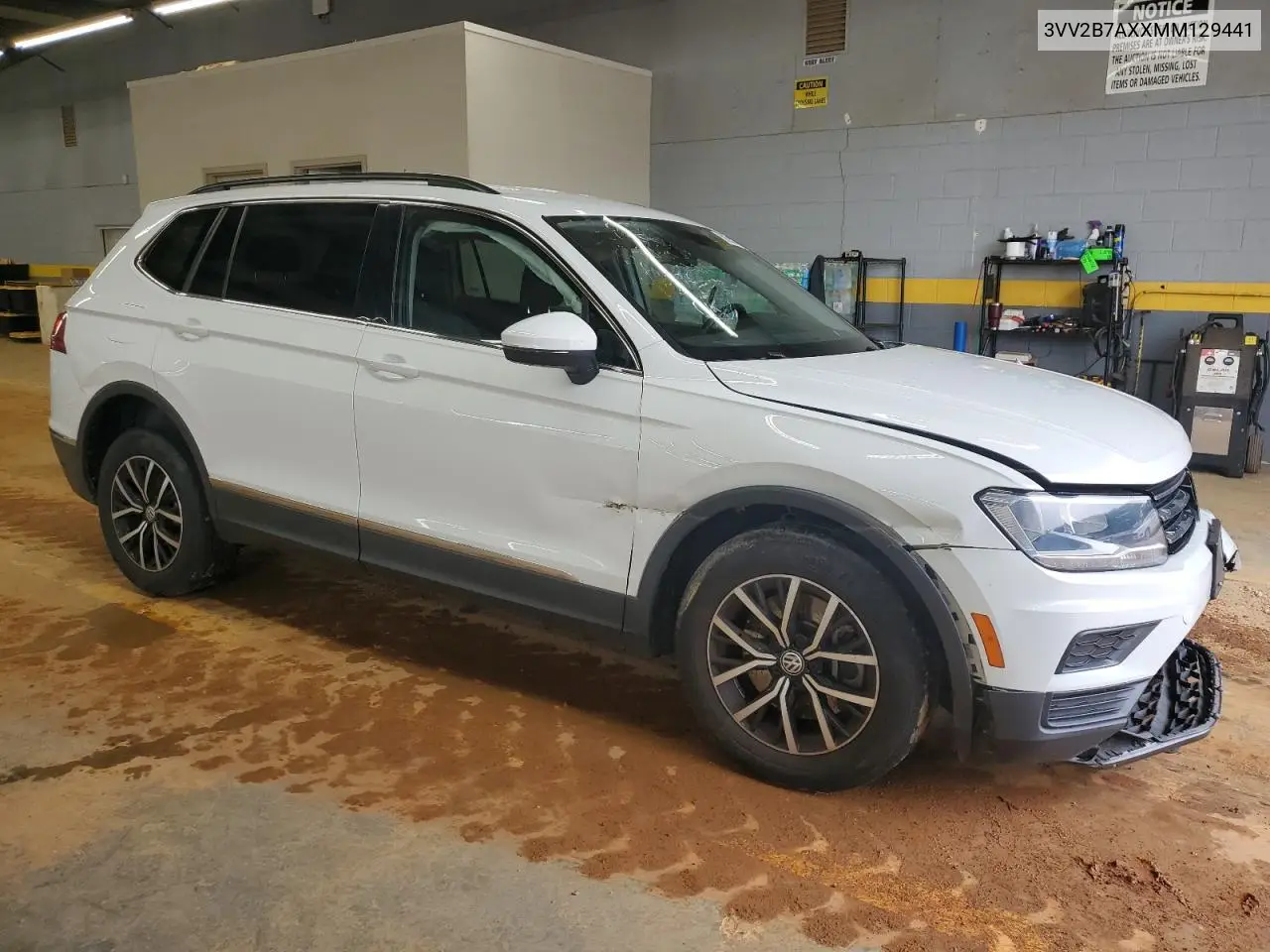 2021 Volkswagen Tiguan Se VIN: 3VV2B7AXXMM129441 Lot: 58244915