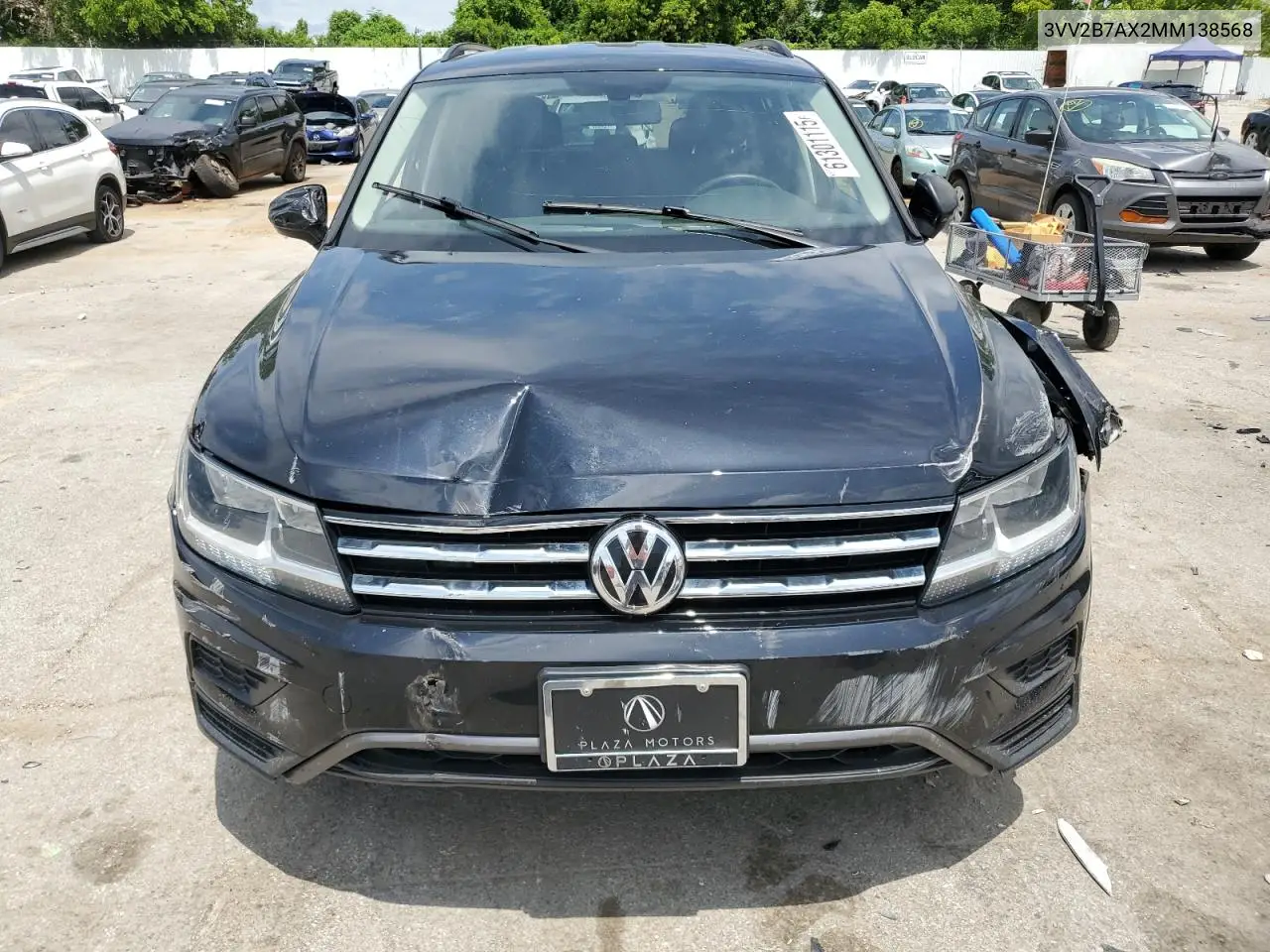 2021 Volkswagen Tiguan Se VIN: 3VV2B7AX2MM138568 Lot: 61301115