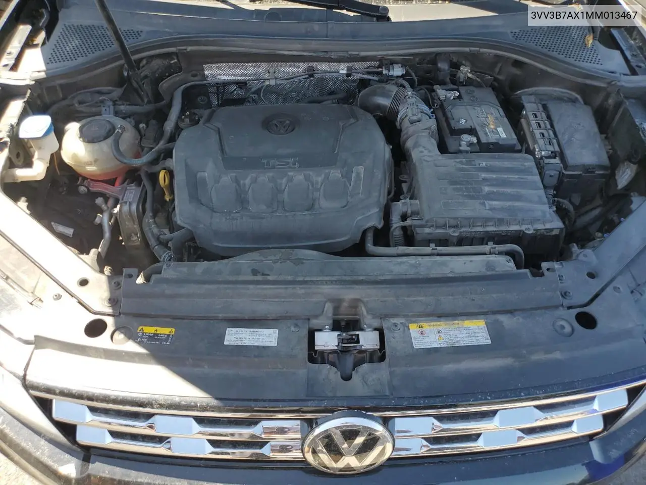 2021 Volkswagen Tiguan Se VIN: 3VV3B7AX1MM013467 Lot: 61458815