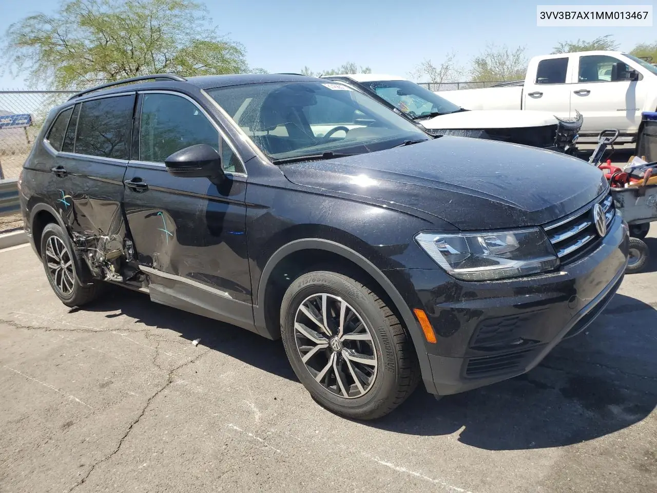 2021 Volkswagen Tiguan Se VIN: 3VV3B7AX1MM013467 Lot: 61458815