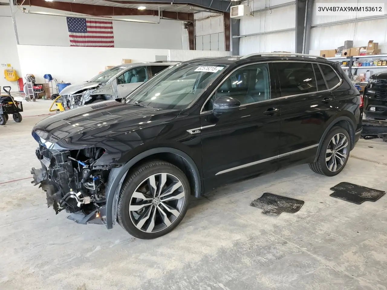 2021 Volkswagen Tiguan Sel Premium R-Line VIN: 3VV4B7AX9MM153612 Lot: 62578215