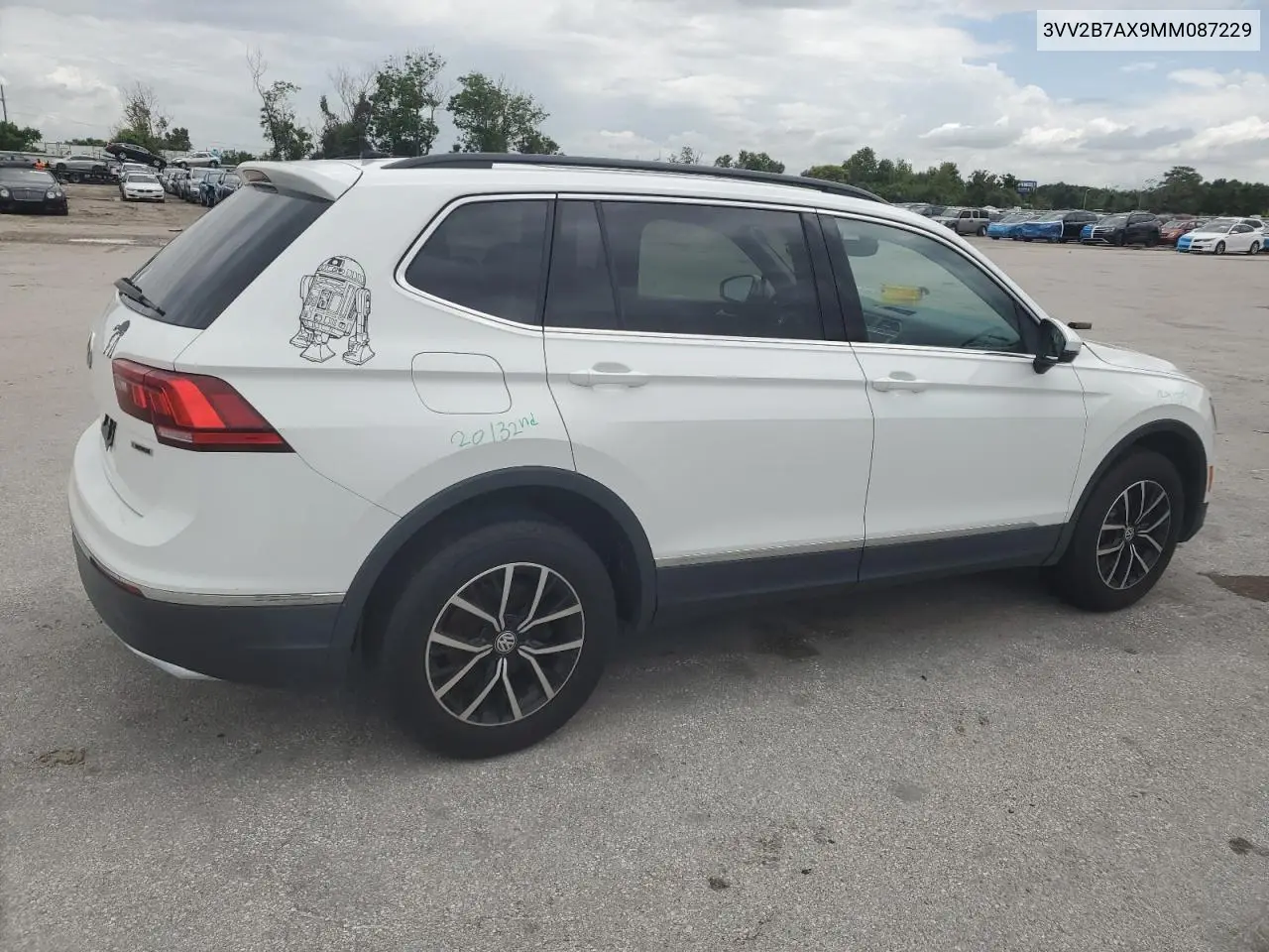 2021 Volkswagen Tiguan Se VIN: 3VV2B7AX9MM087229 Lot: 62650165