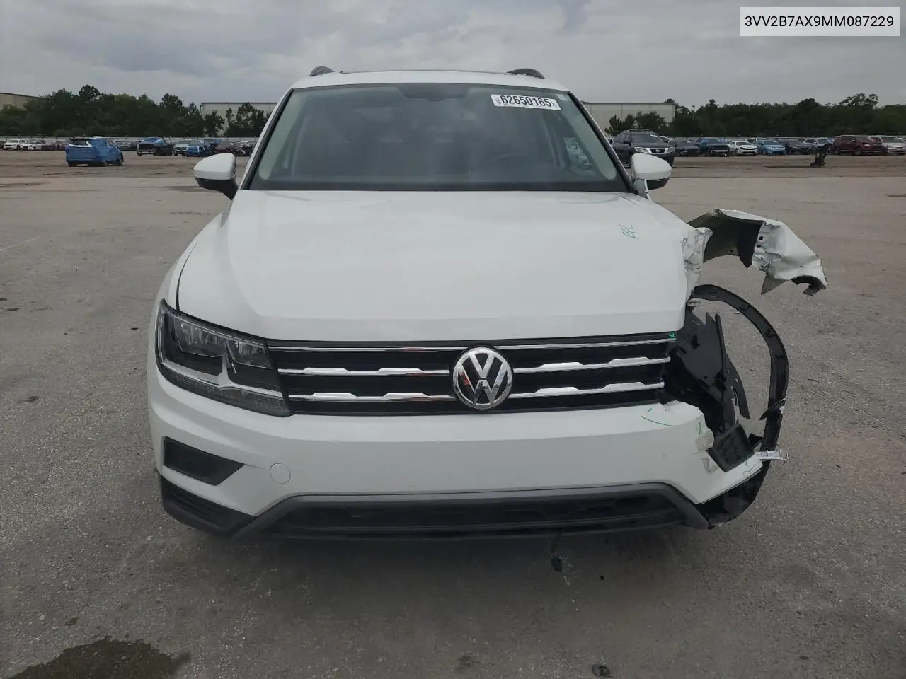 2021 Volkswagen Tiguan Se VIN: 3VV2B7AX9MM087229 Lot: 62650165