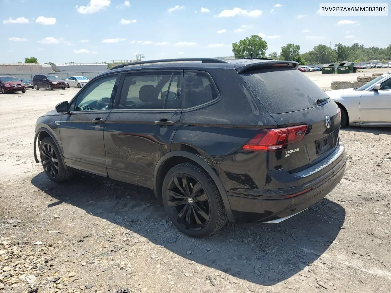 2021 Volkswagen Tiguan Se VIN: 3VV2B7AX6MM003304 Lot: 62933295