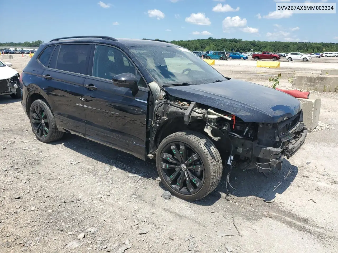 2021 Volkswagen Tiguan Se VIN: 3VV2B7AX6MM003304 Lot: 62933295