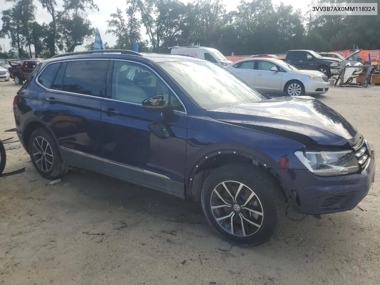 2021 Volkswagen Tiguan Se VIN: 3VV3B7AX0MM118324 Lot: 63015145