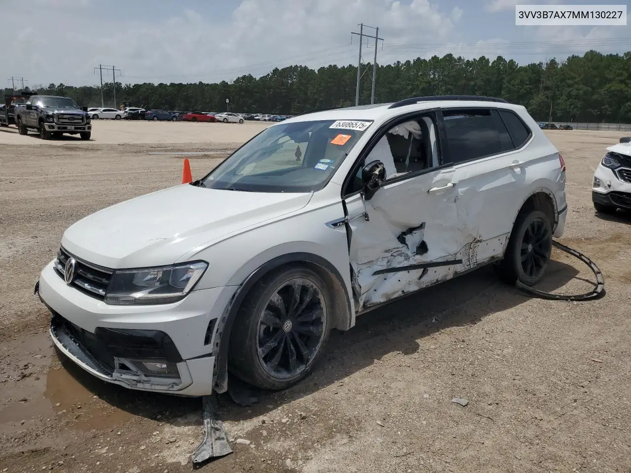 2021 Volkswagen Tiguan Se VIN: 3VV3B7AX7MM130227 Lot: 63086575
