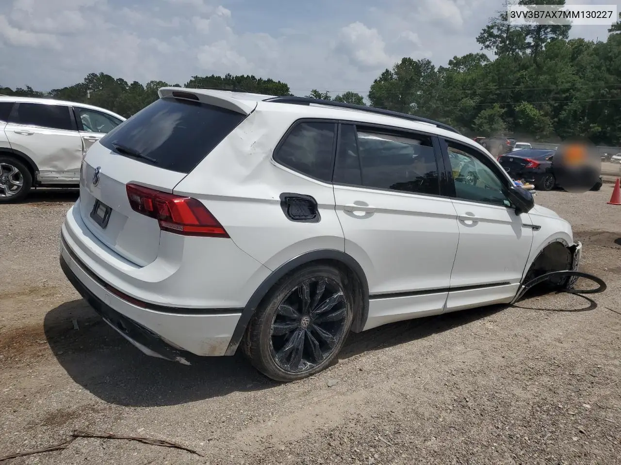 2021 Volkswagen Tiguan Se VIN: 3VV3B7AX7MM130227 Lot: 63086575