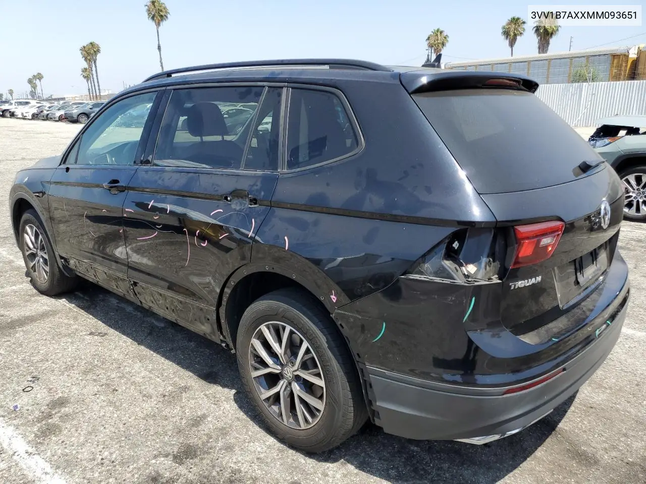 2021 Volkswagen Tiguan S VIN: 3VV1B7AXXMM093651 Lot: 63327405