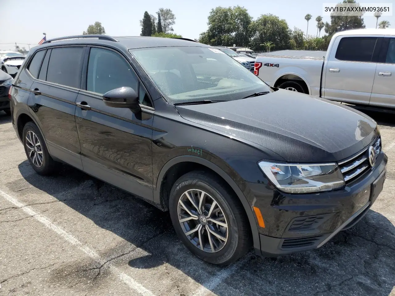 2021 Volkswagen Tiguan S VIN: 3VV1B7AXXMM093651 Lot: 63327405