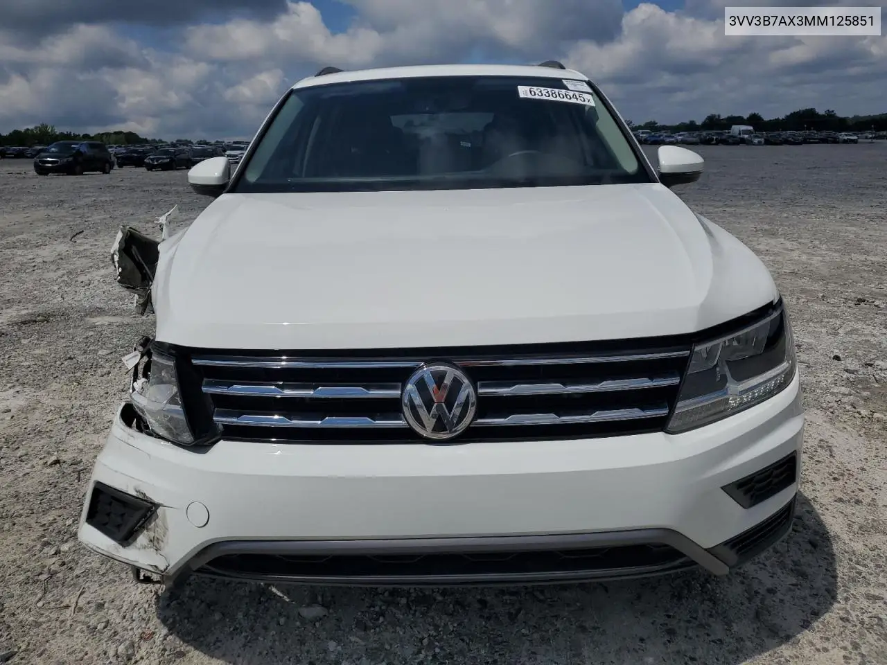2021 Volkswagen Tiguan Se VIN: 3VV3B7AX3MM125851 Lot: 63386645