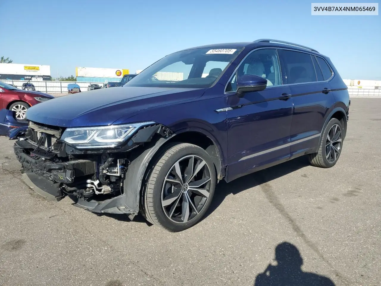 2022 Volkswagen Tiguan Sel R-Line VIN: 3VV4B7AX4NM065469 Lot: 55460705