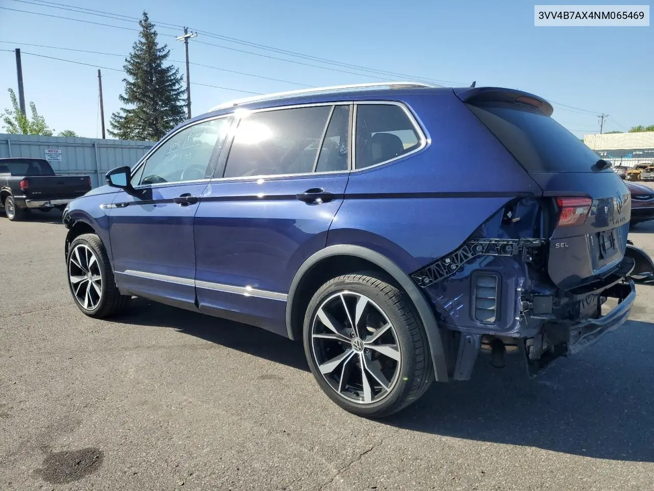 2022 Volkswagen Tiguan Sel R-Line VIN: 3VV4B7AX4NM065469 Lot: 55460705