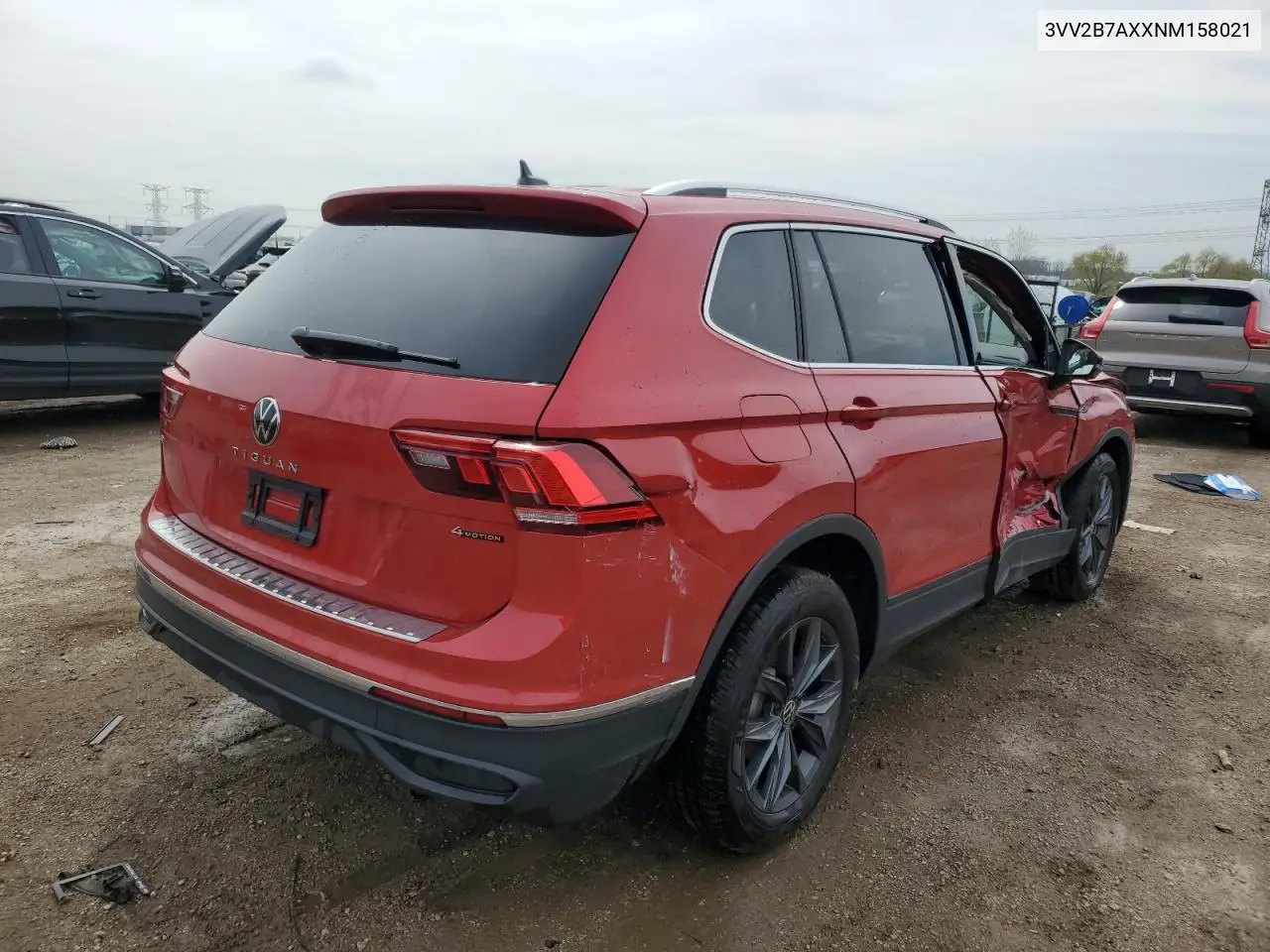 2022 Volkswagen Tiguan Se VIN: 3VV2B7AXXNM158021 Lot: 55578835