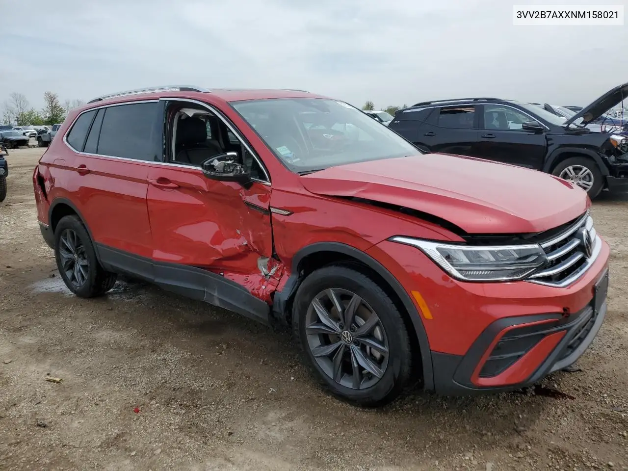 2022 Volkswagen Tiguan Se VIN: 3VV2B7AXXNM158021 Lot: 55578835