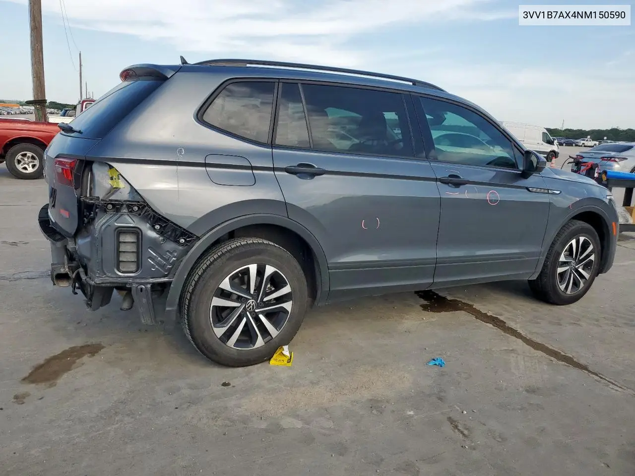 2022 Volkswagen Tiguan S VIN: 3VV1B7AX4NM150590 Lot: 56732375