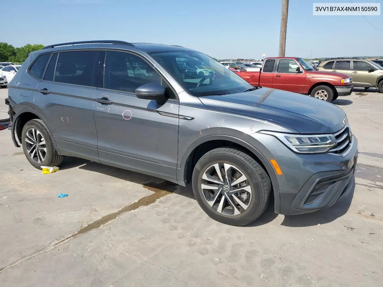2022 Volkswagen Tiguan S VIN: 3VV1B7AX4NM150590 Lot: 56732375