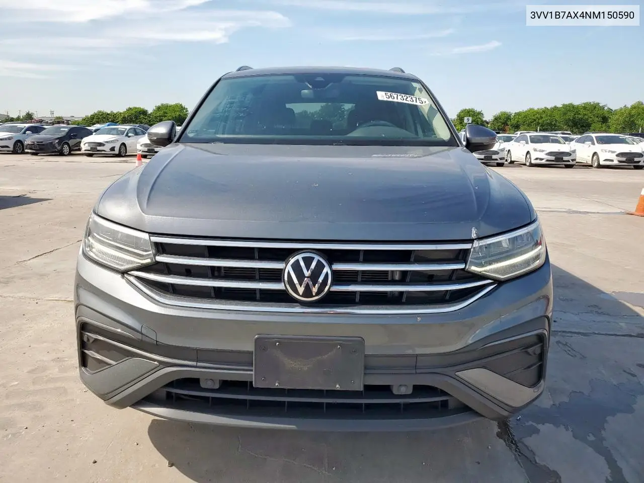 2022 Volkswagen Tiguan S VIN: 3VV1B7AX4NM150590 Lot: 56732375