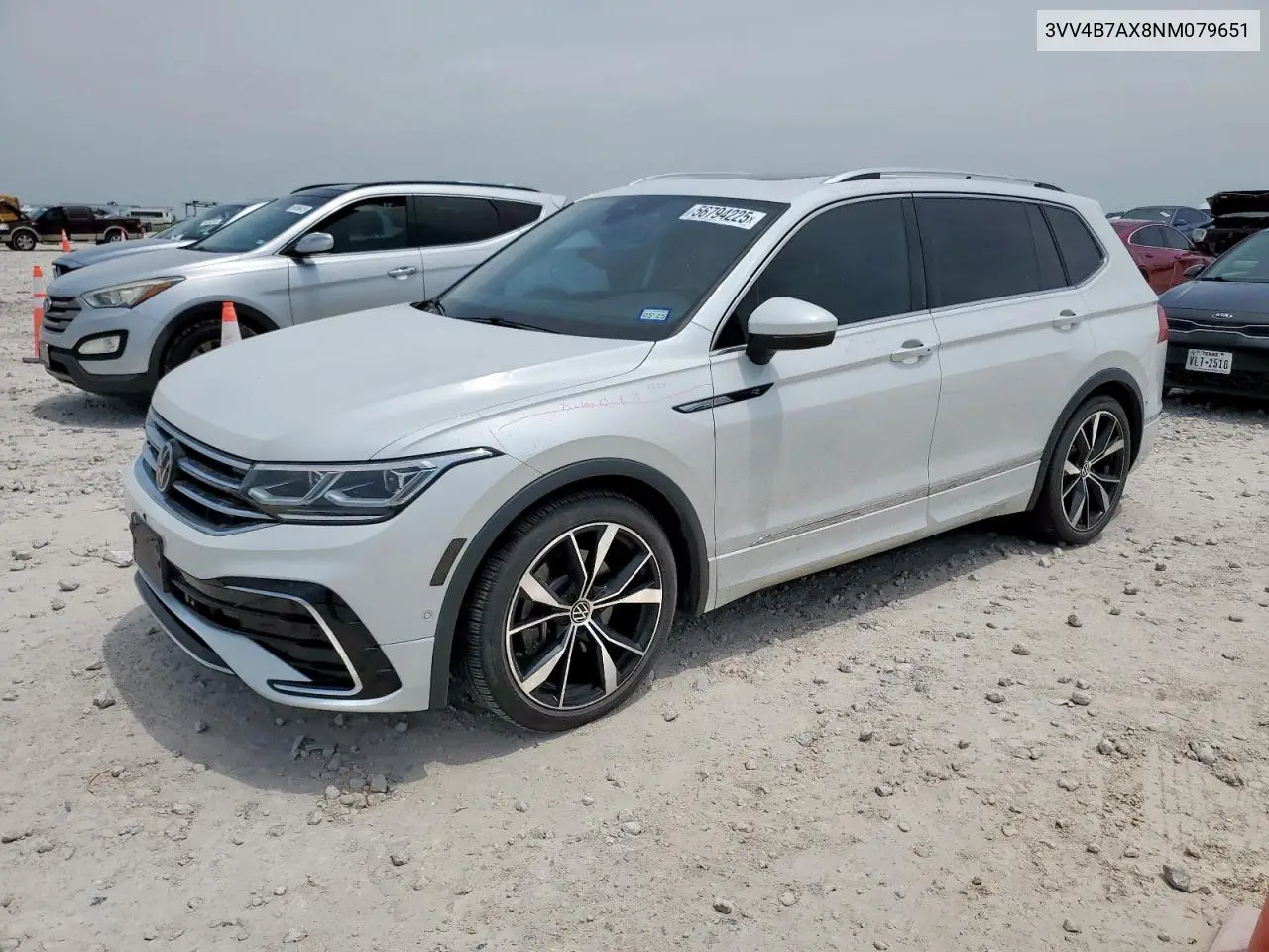 2022 Volkswagen Tiguan Sel R-Line VIN: 3VV4B7AX8NM079651 Lot: 56794225