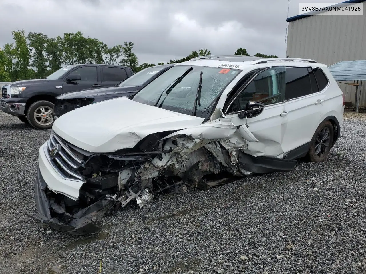 2022 Volkswagen Tiguan Se VIN: 3VV3B7AX0NM041925 Lot: 58415615