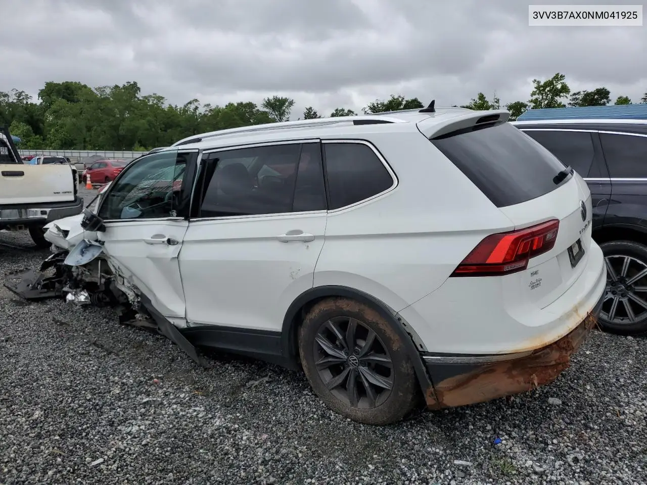 2022 Volkswagen Tiguan Se VIN: 3VV3B7AX0NM041925 Lot: 58415615