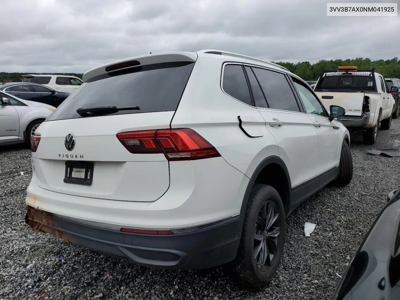 2022 Volkswagen Tiguan Se VIN: 3VV3B7AX0NM041925 Lot: 58415615